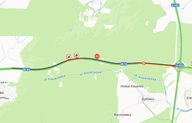 Движение перекрыто из-за ДТП на трассе М-12